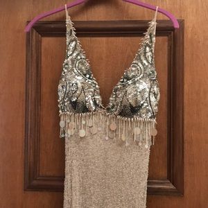 Prom dress with sparkles